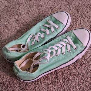 Mint Green Converse Sneakers
